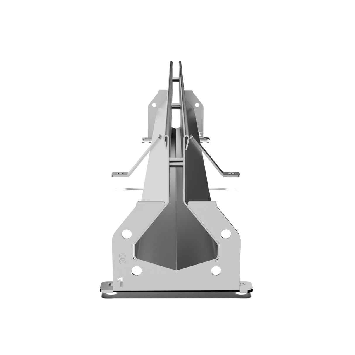 1/2 inch Stainless Steel Section Front View