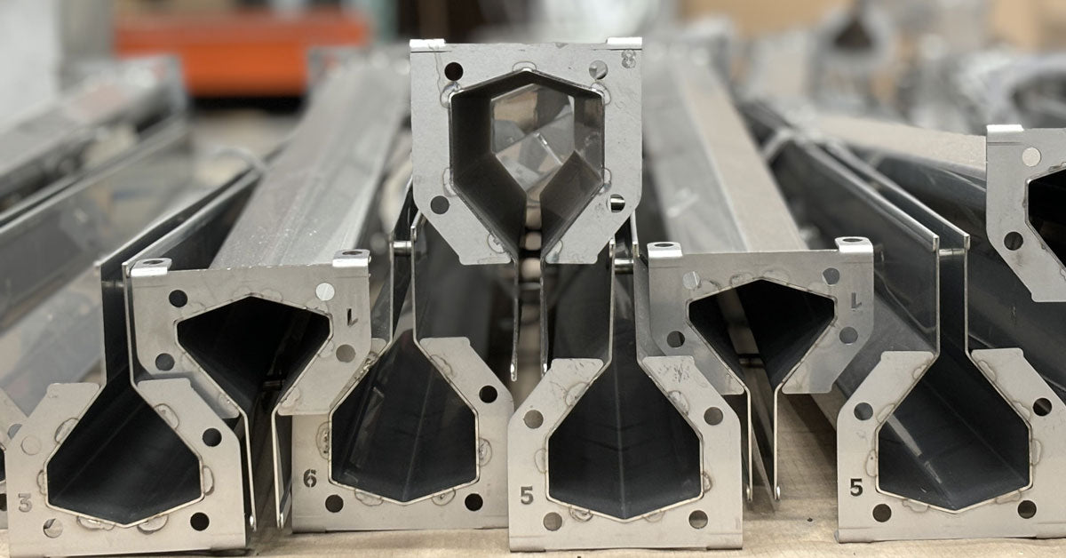 Manufactured slot drains on pallet