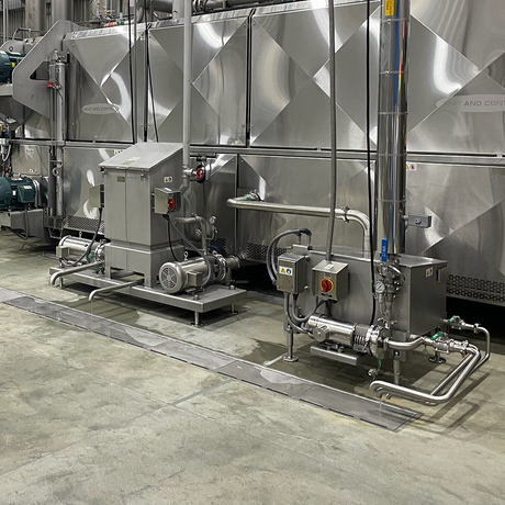 Trench Drain in hygienic food processing facility