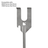 Pan lid lifter tool for slot drains