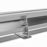 1 inch stainless steel slot drain close up