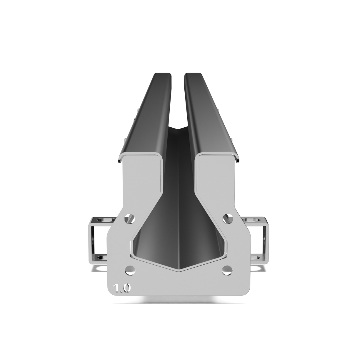1 Inch Stainless Steel Section Front View